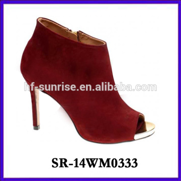 2014 hot selling winter high heel shoe woman boot